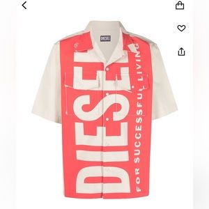 Mens Diesel S-Mac-22 logo-print shirt